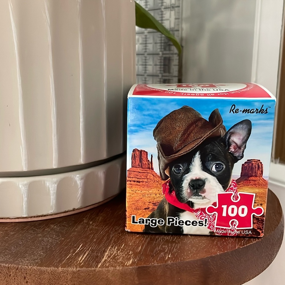 NEW Re-Marks Boston Terrier Square Jigsaw Puzzle - 100 piece